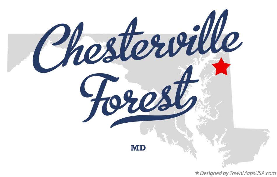 Map of Chesterville Forest Maryland MD