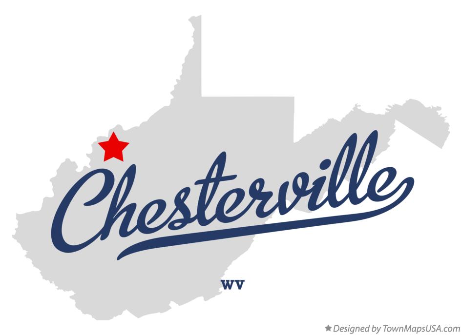 Map of Chesterville West Virginia WV