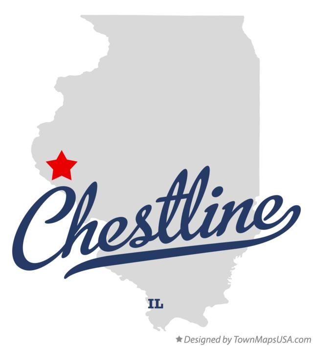 Map of Chestline Illinois IL