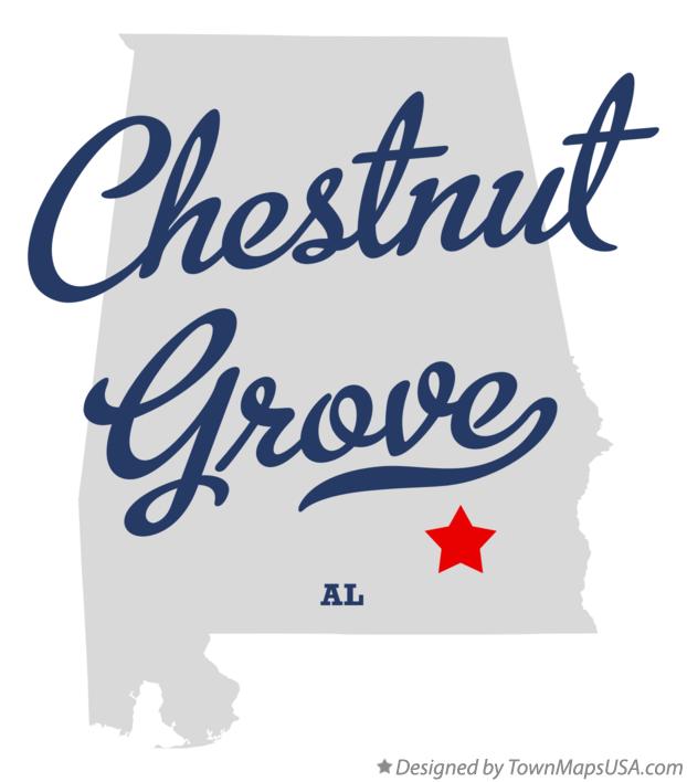 Map of Chestnut Grove Alabama AL