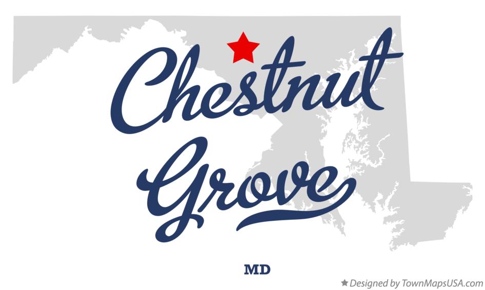 Map of Chestnut Grove Maryland MD