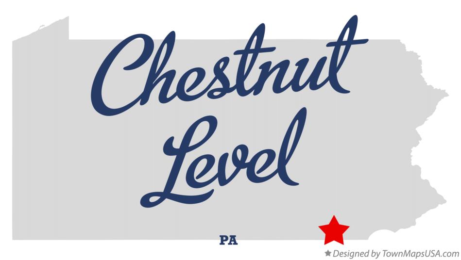 Map of Chestnut Level Pennsylvania PA