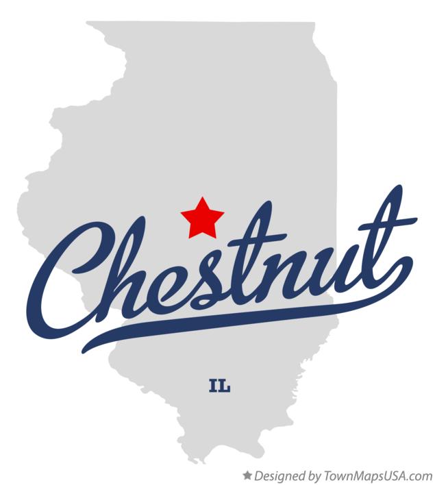 Map of Chestnut Illinois IL