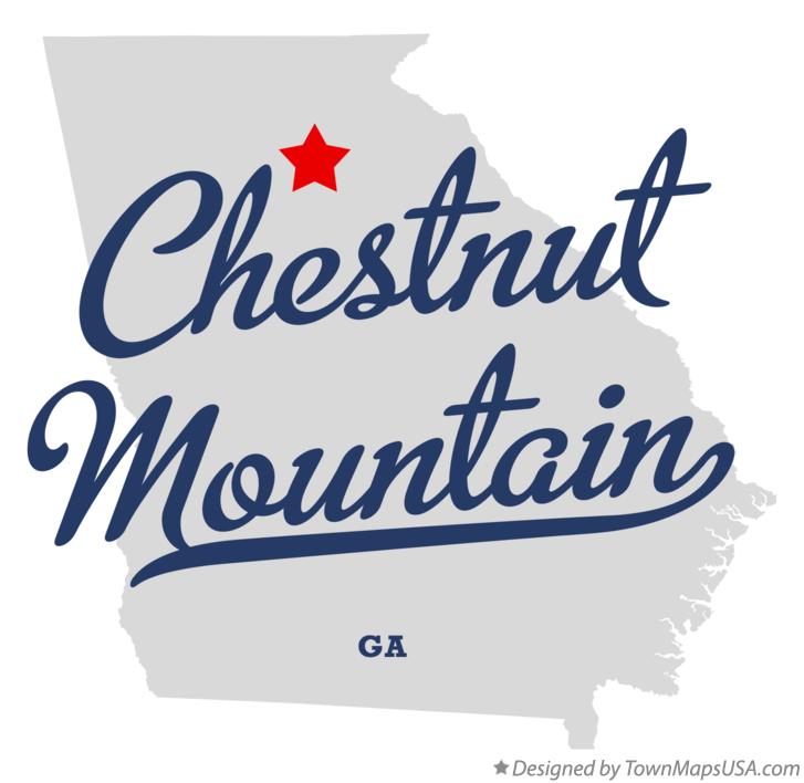 Map of Chestnut Mountain Georgia GA