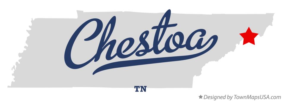 Map of Chestoa Tennessee TN