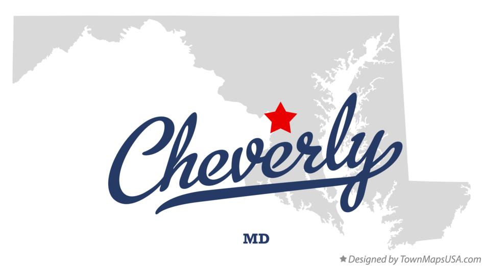 Map of Cheverly Maryland MD