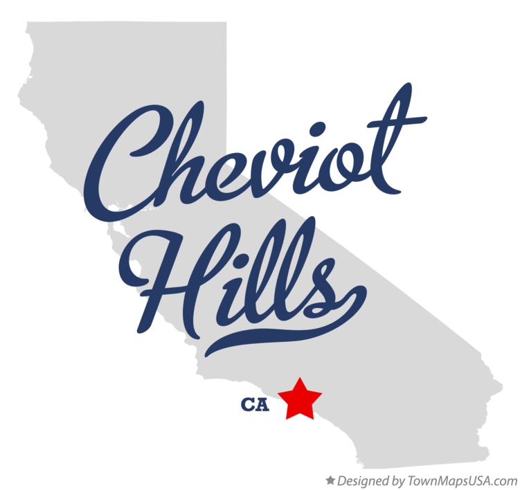 Map of Cheviot Hills California CA