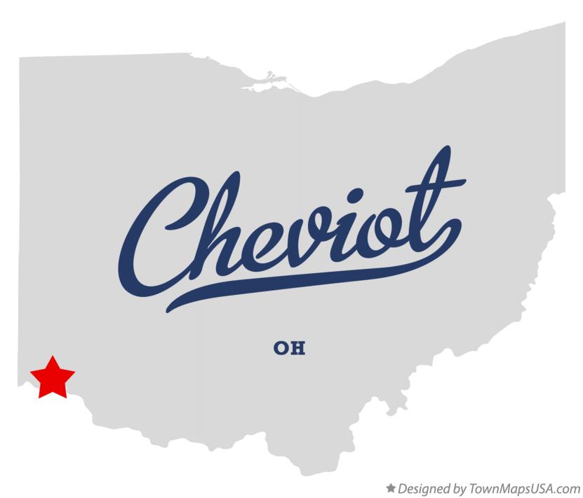 Map of Cheviot Ohio OH