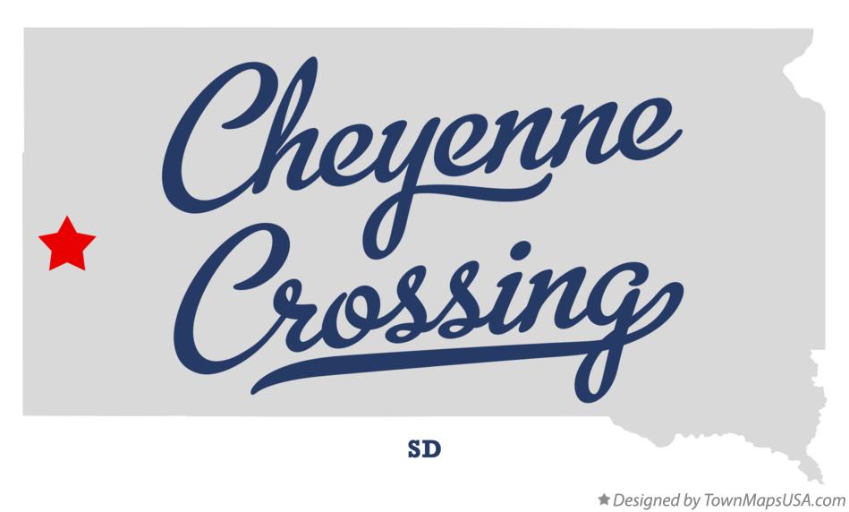 Map of Cheyenne Crossing South Dakota SD