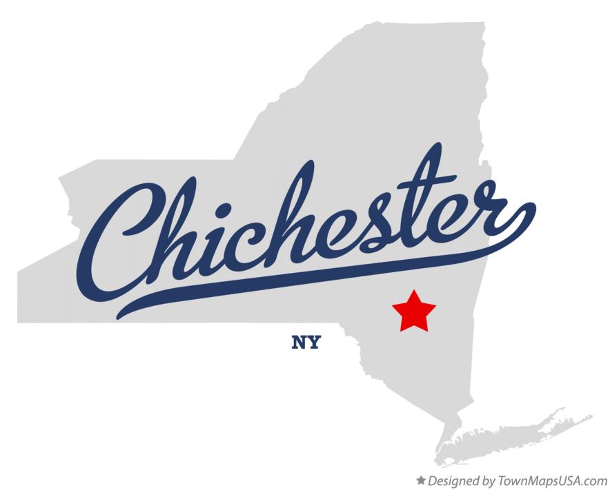 Map of Chichester New York NY
