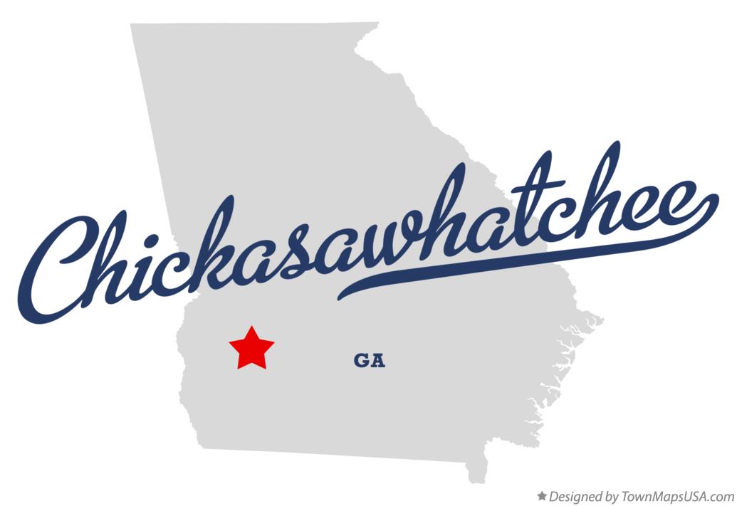 Map of Chickasawhatchee Georgia GA