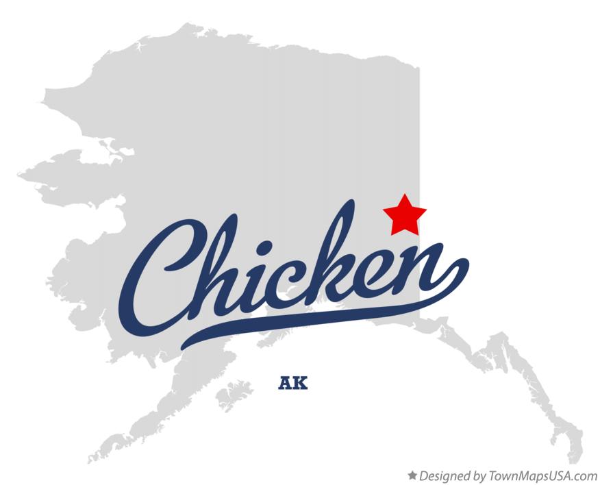 Map of Chicken Alaska AK