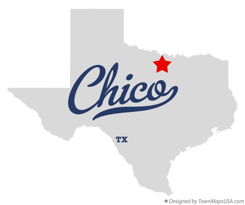 Map of Chico Texas TX