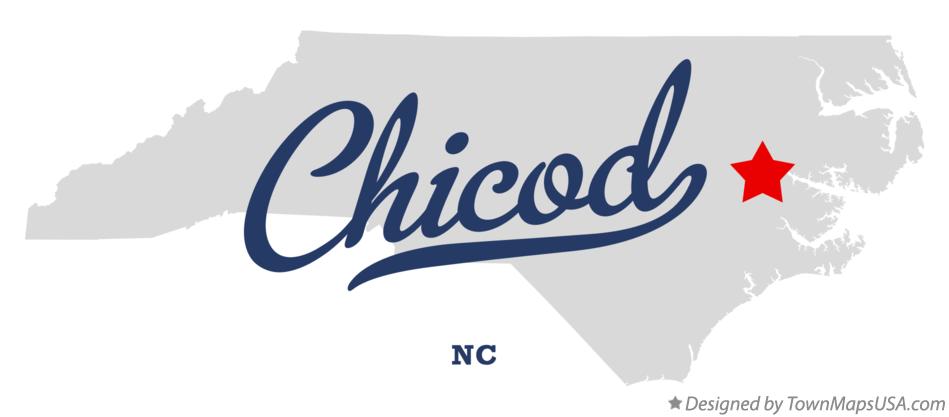 Map of Chicod North Carolina NC