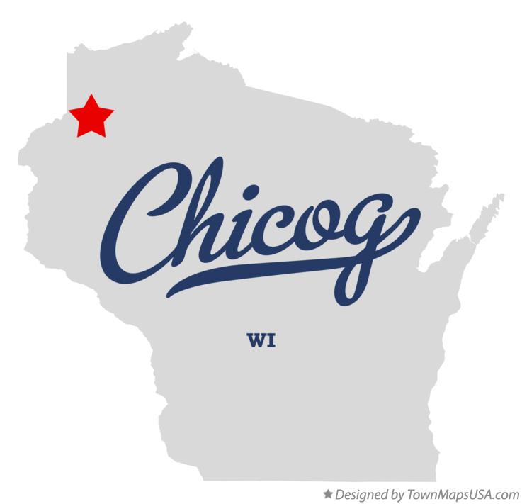 Map of Chicog Wisconsin WI