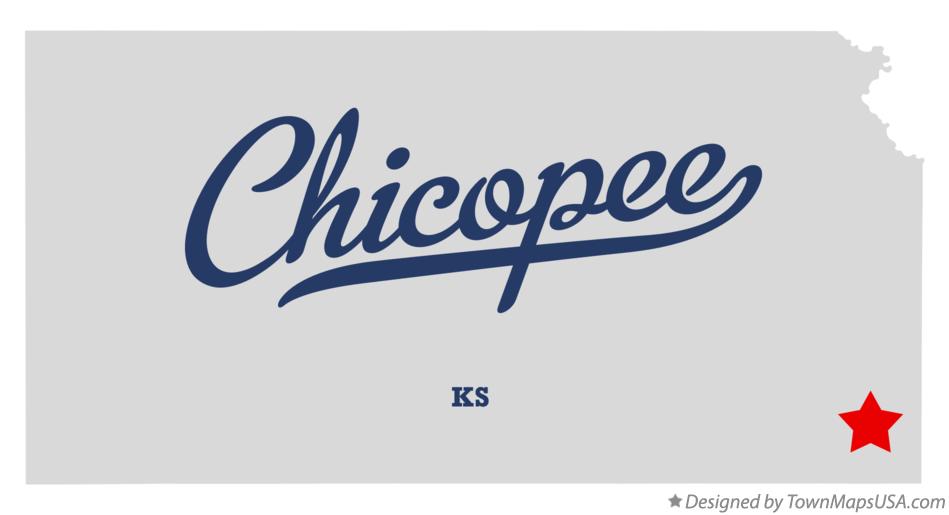 Map of Chicopee Kansas KS