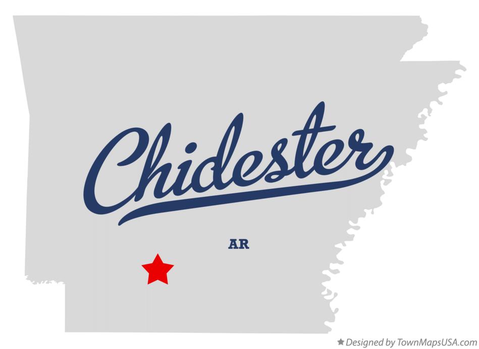Map of Chidester Arkansas AR