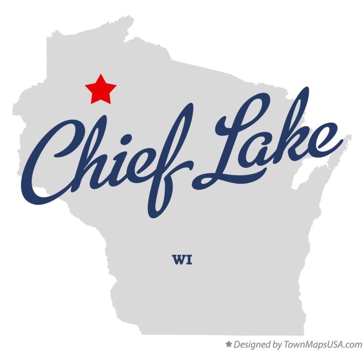Map of Chief Lake Wisconsin WI