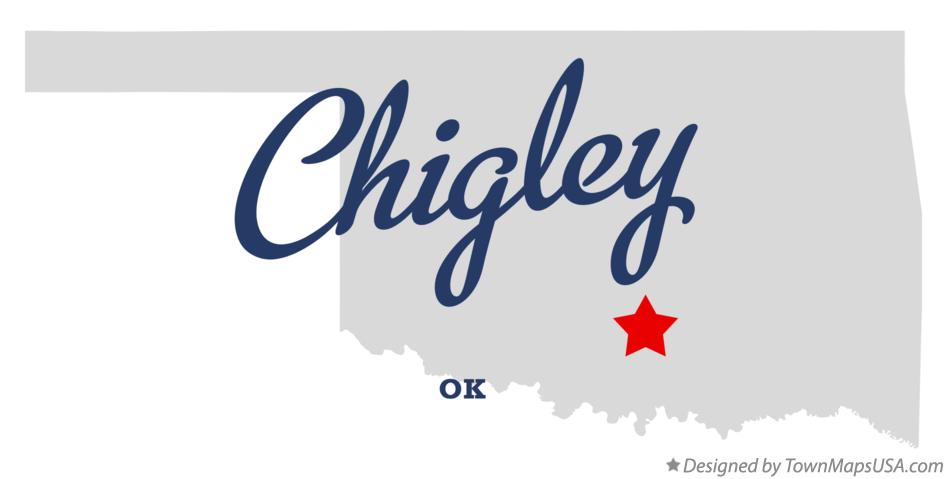 Map of Chigley Oklahoma OK