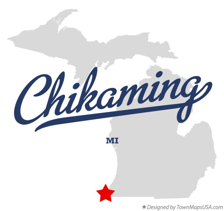 Map of Chikaming Michigan MI