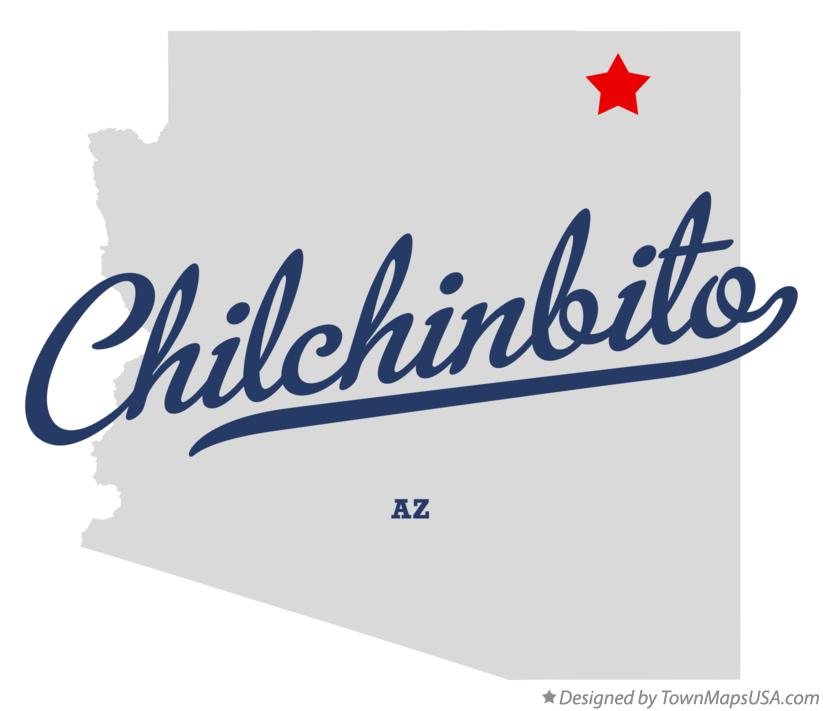 Map of Chilchinbito Arizona AZ