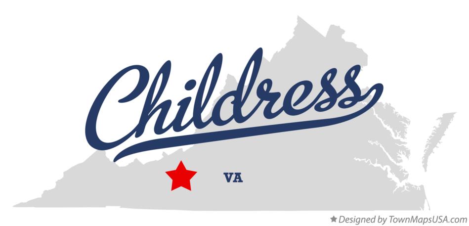 Map of Childress Virginia VA