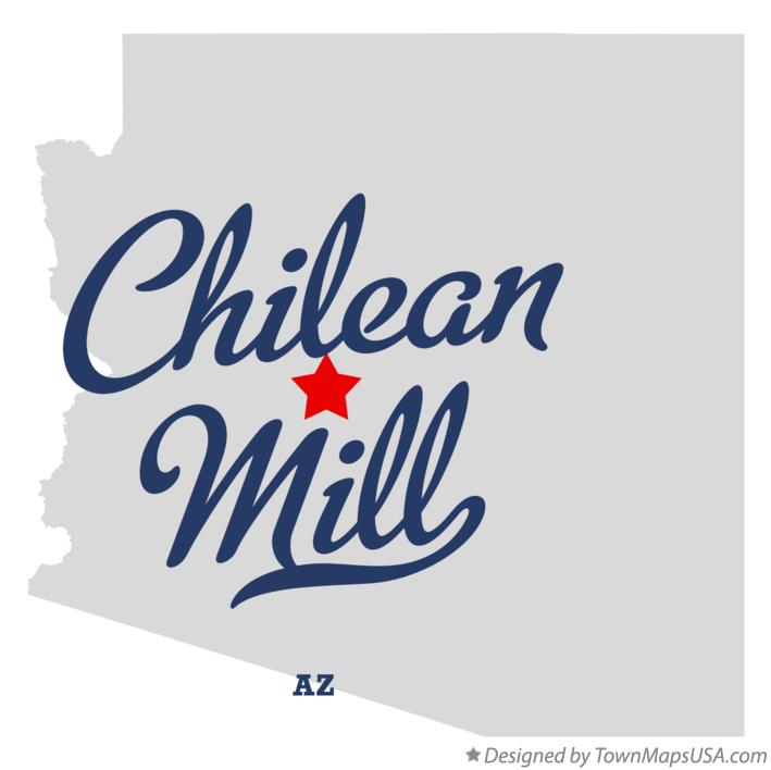 Map of Chilean Mill Arizona AZ