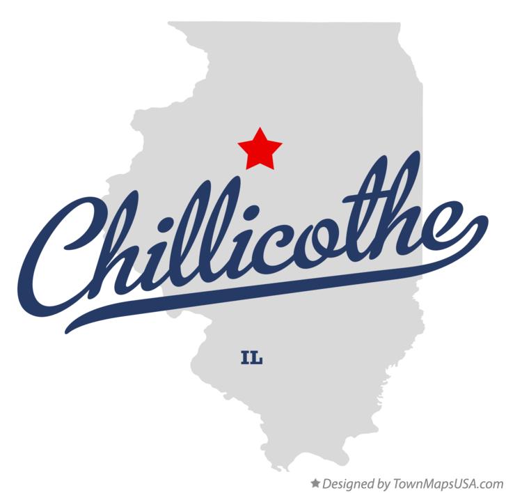Map of Chillicothe, IL, Illinois
