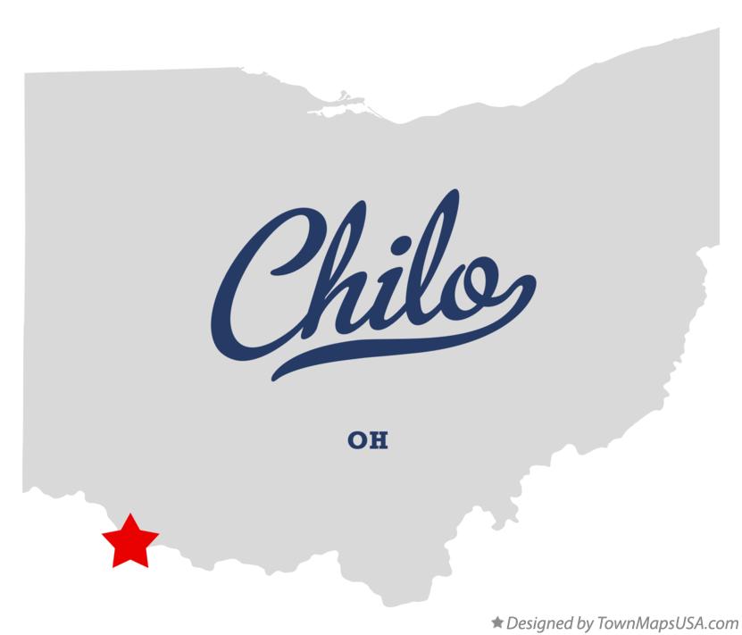 Map of Chilo Ohio OH