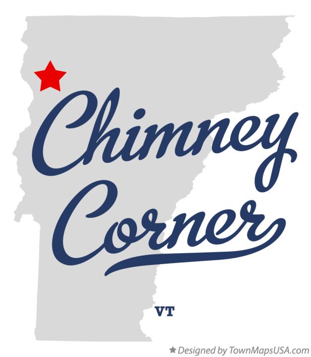 Map of Chimney Corner Vermont VT