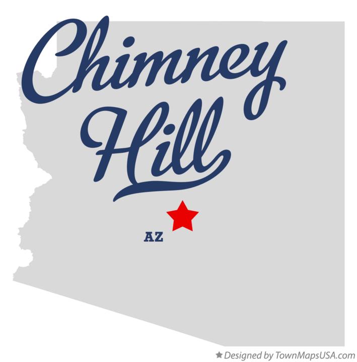 Map of Chimney Hill Arizona AZ