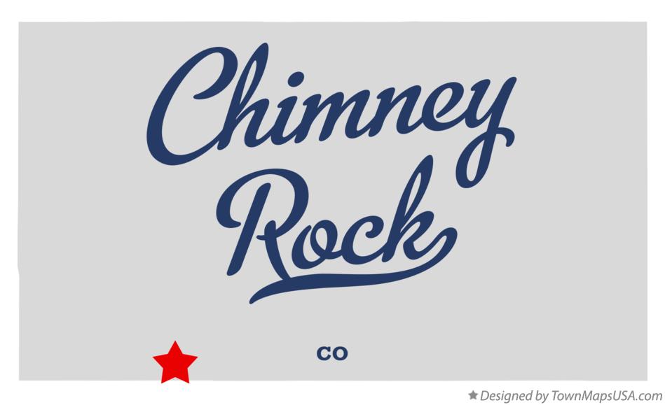 Map of Chimney Rock Colorado CO