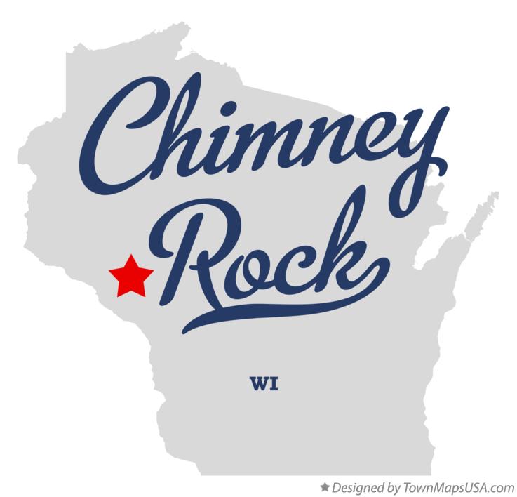 Map of Chimney Rock Wisconsin WI
