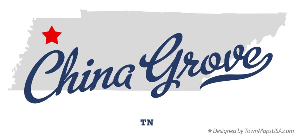 Map of China Grove Tennessee TN
