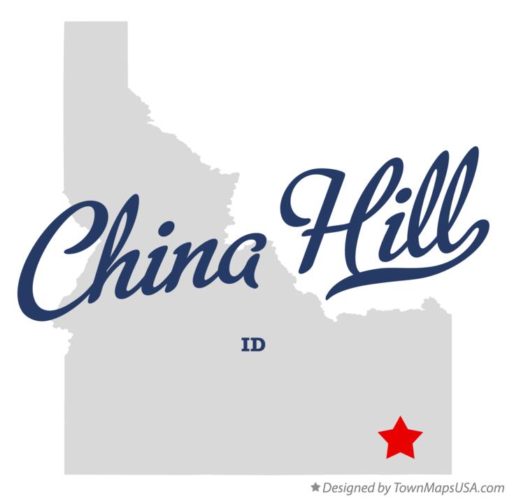 Map of China Hill Idaho ID