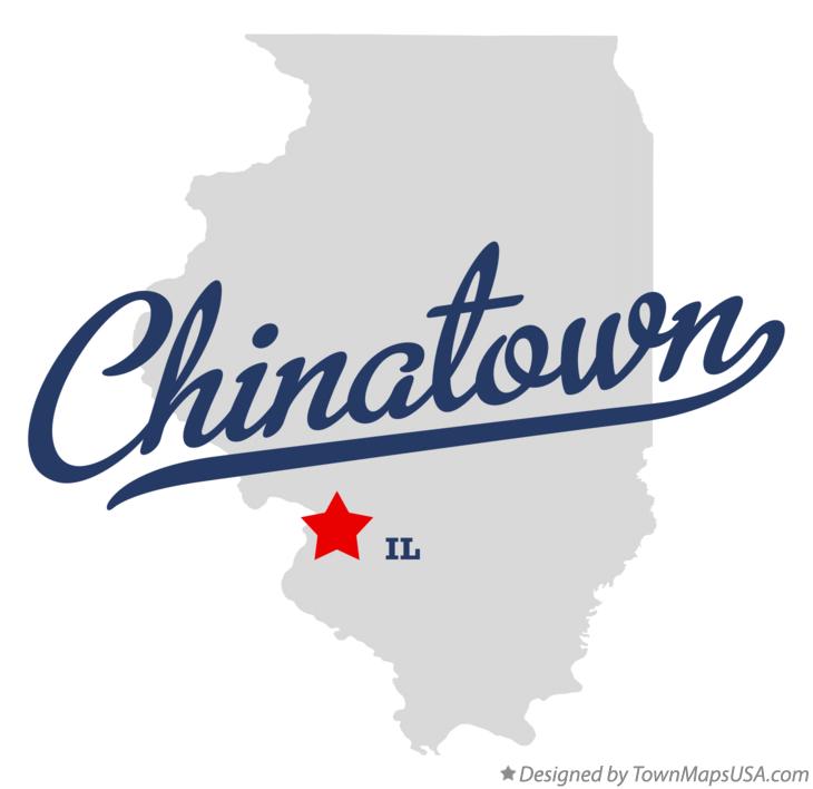 Map of Chinatown Illinois IL