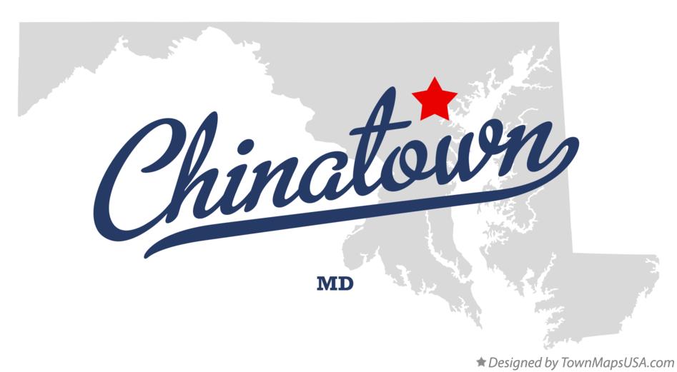 Map of Chinatown Maryland MD