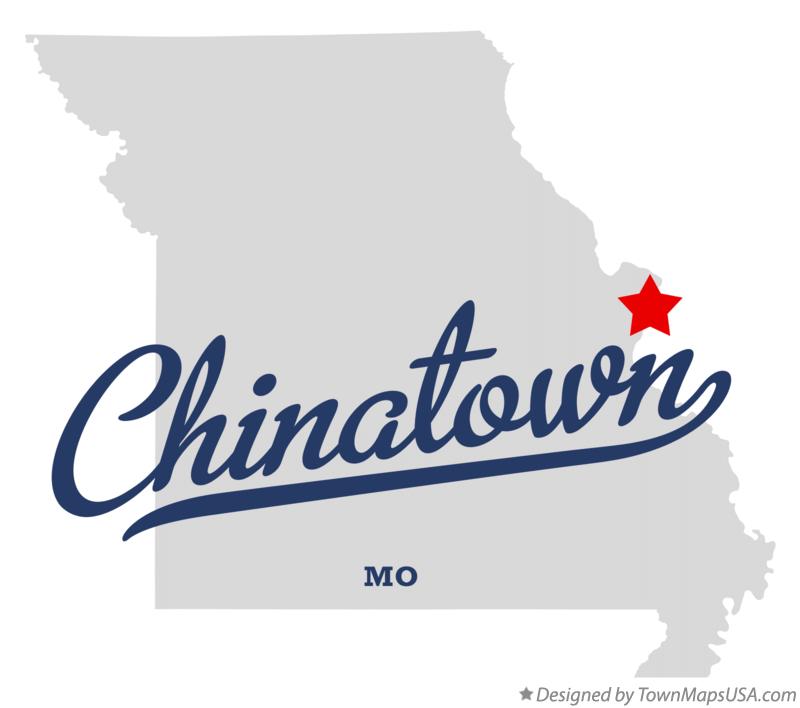 Map of Chinatown Missouri MO