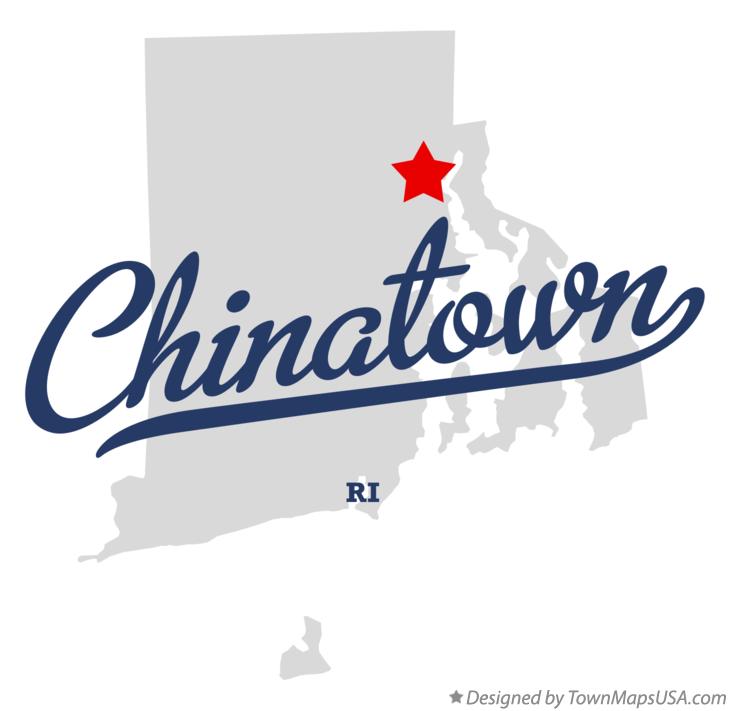 Map of Chinatown Rhode Island RI