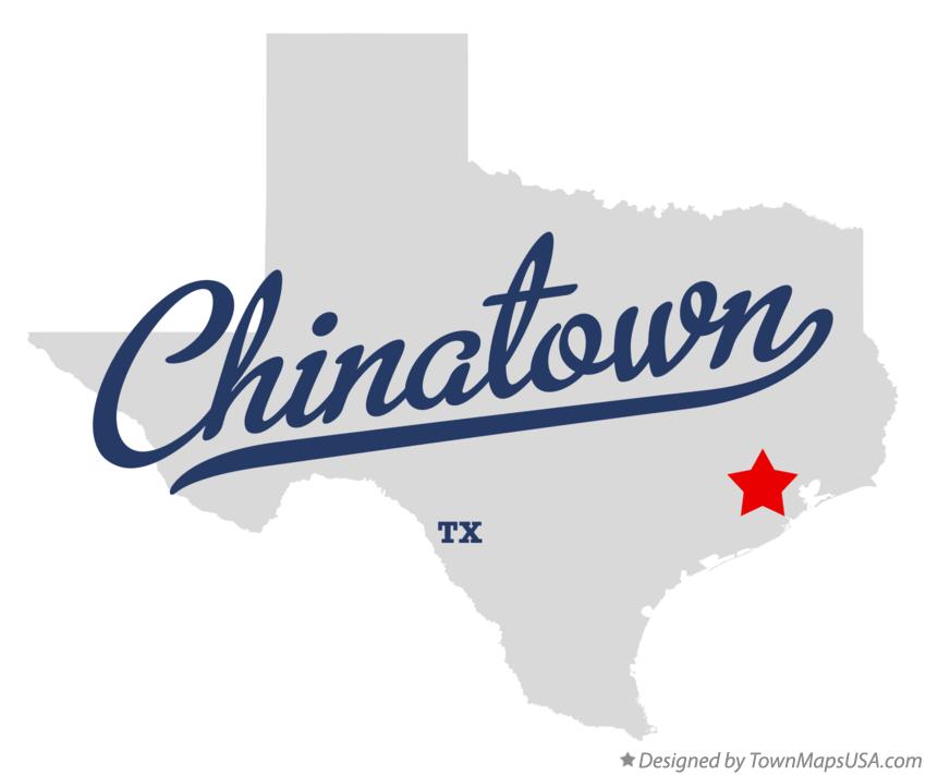 Map of Chinatown Texas TX