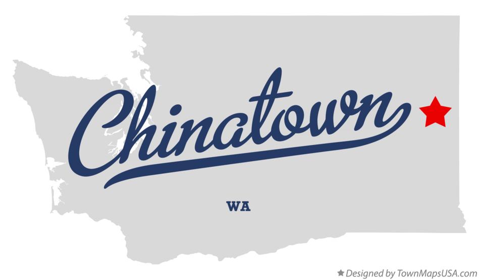 Map of Chinatown Washington WA
