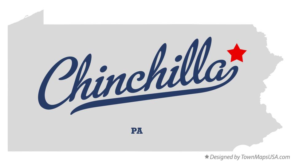 Map of Chinchilla Pennsylvania PA