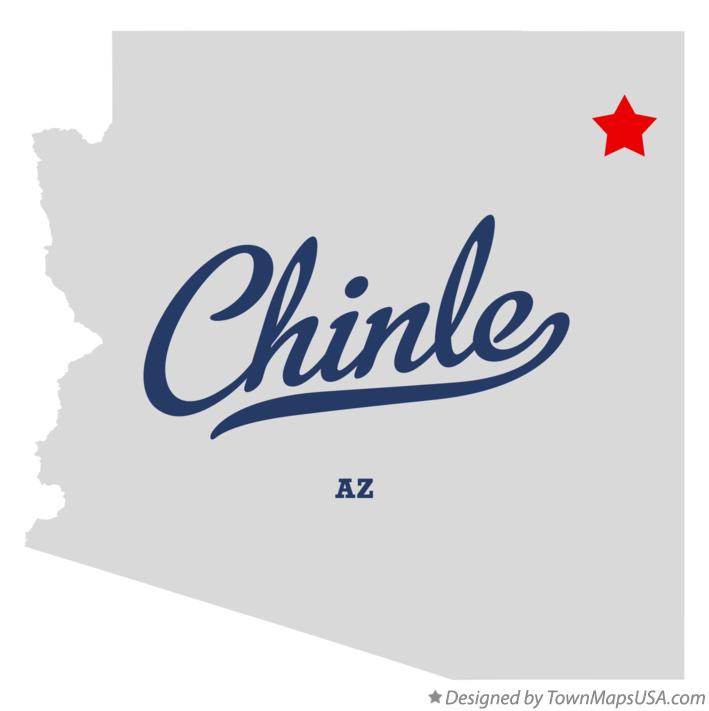 Map of Chinle Arizona AZ