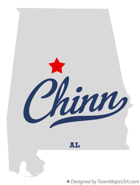 Map of Chinn Alabama AL