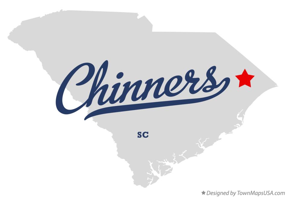 Map of Chinners South Carolina SC