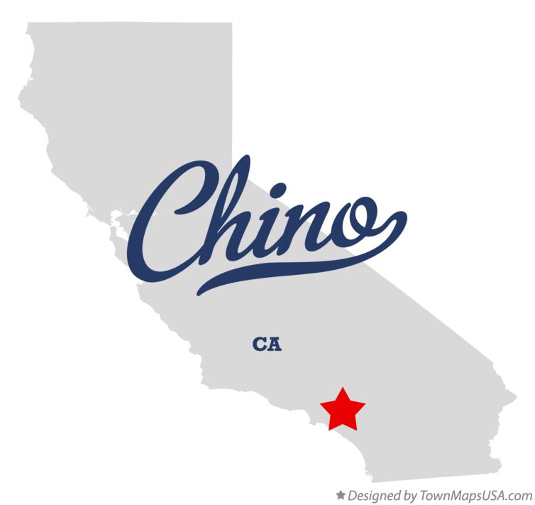 Map of Chino California CA