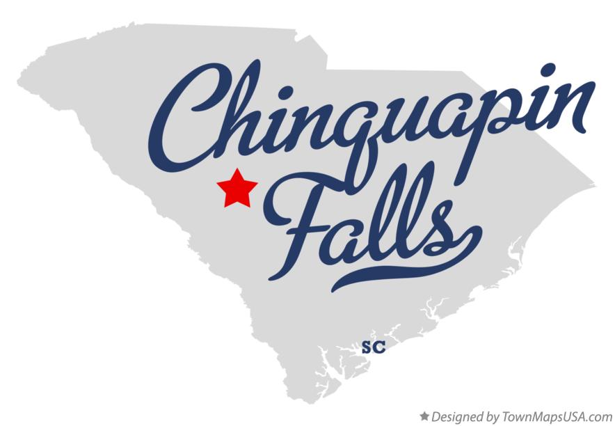 Map of Chinquapin Falls South Carolina SC