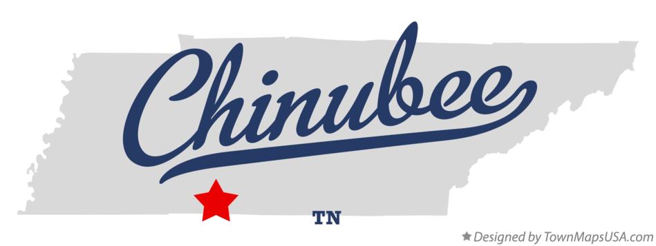 Map of Chinubee Tennessee TN