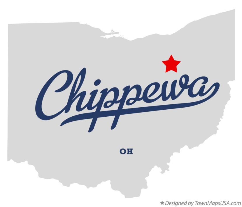 Map of Chippewa Ohio OH