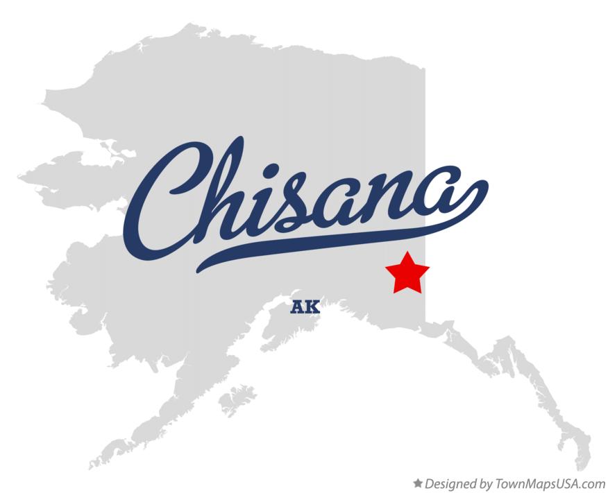 Map of Chisana Alaska AK